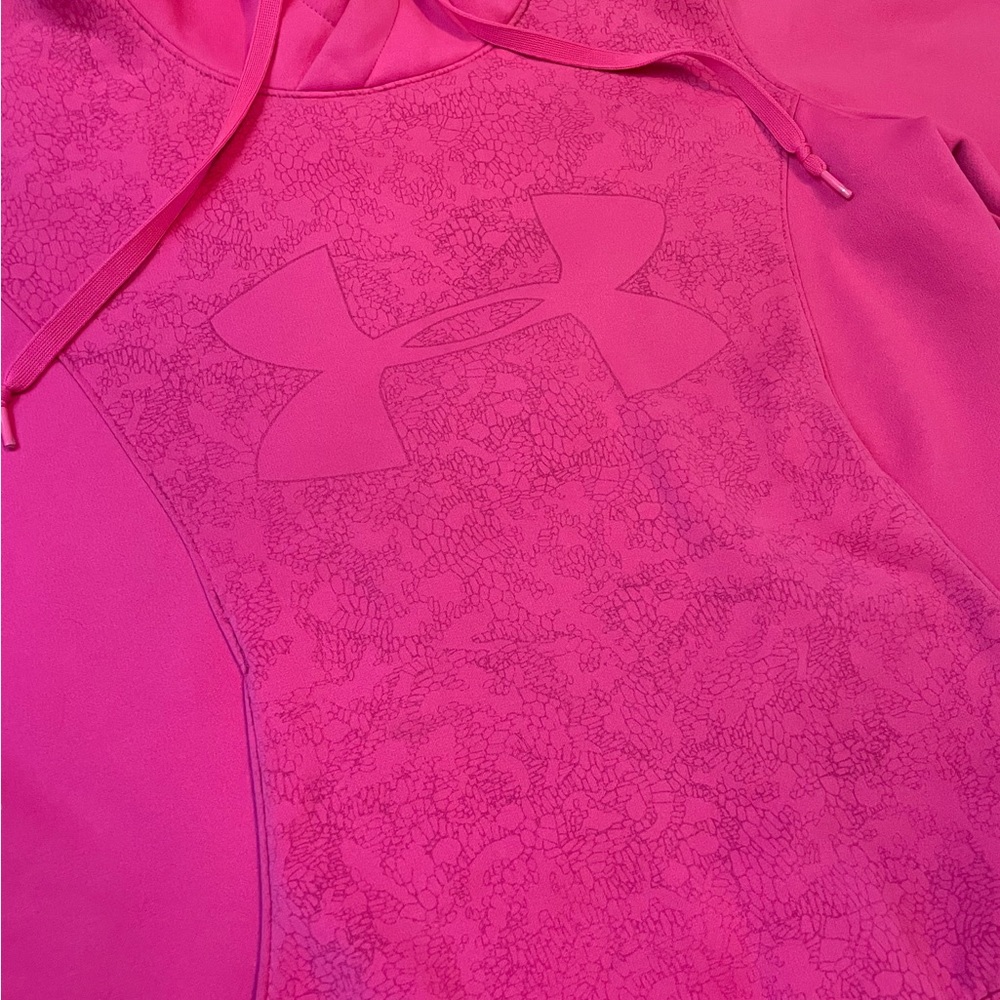 Under Armour UA Semifitted Pink Fleece Hoodie Women’s Size Medium